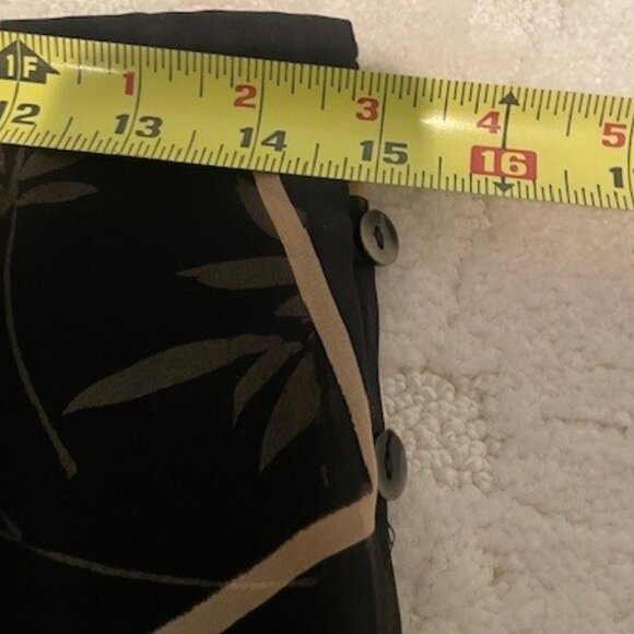 Ann Taylor Black & Tan Flowy Skirt – Sz 10 - Picture 7 of 11